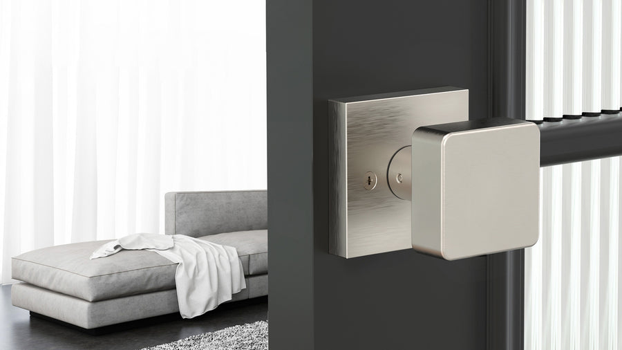 SENY Modern Metal Square Door Knobs with Square Rosette applicable scenario