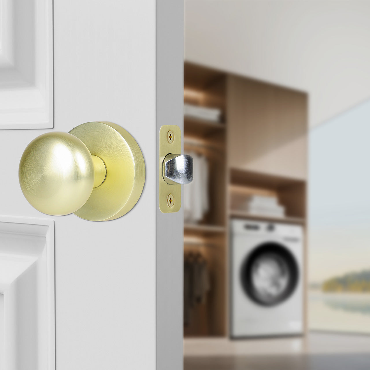 baldwin antique brass door knobs