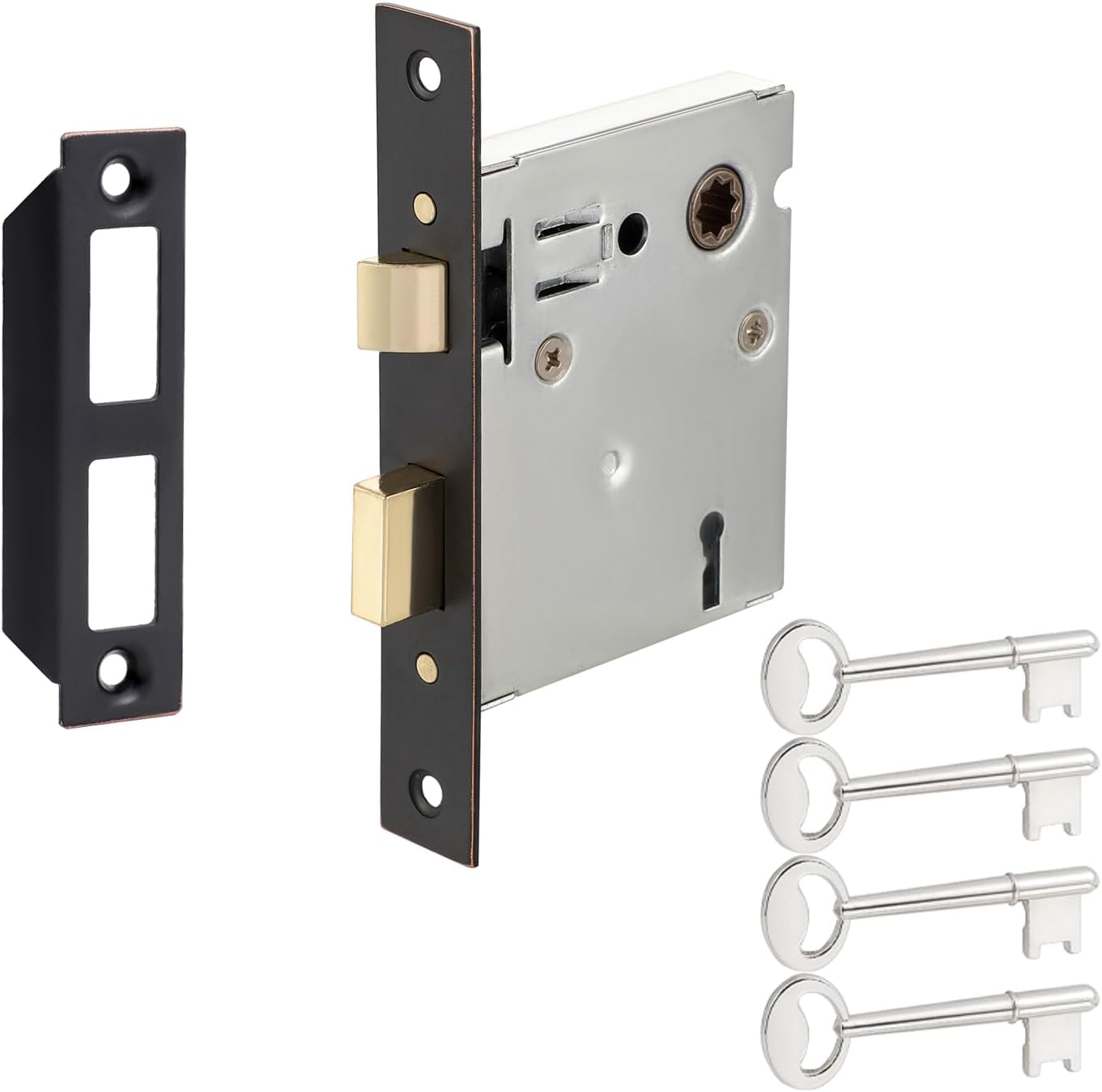 SENY Mortise Lock Body Replacement with Skeleton Keys