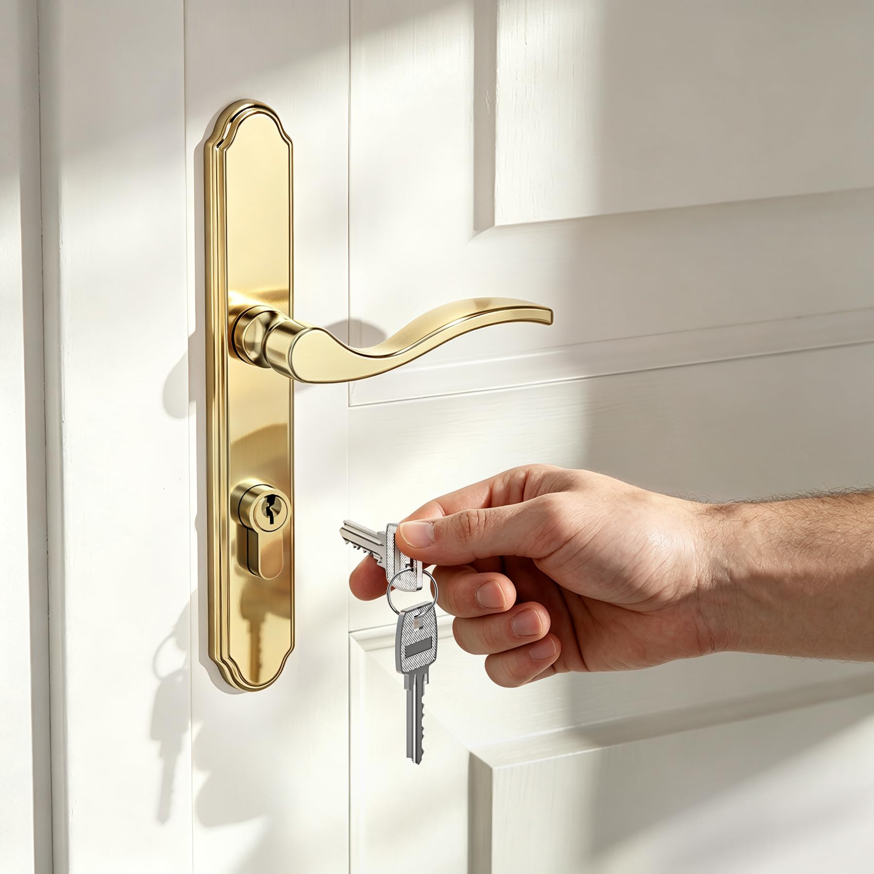SENY Euro Profile Lock Cylinder Replacement for Storm Doors with Thumb Turn & Keys