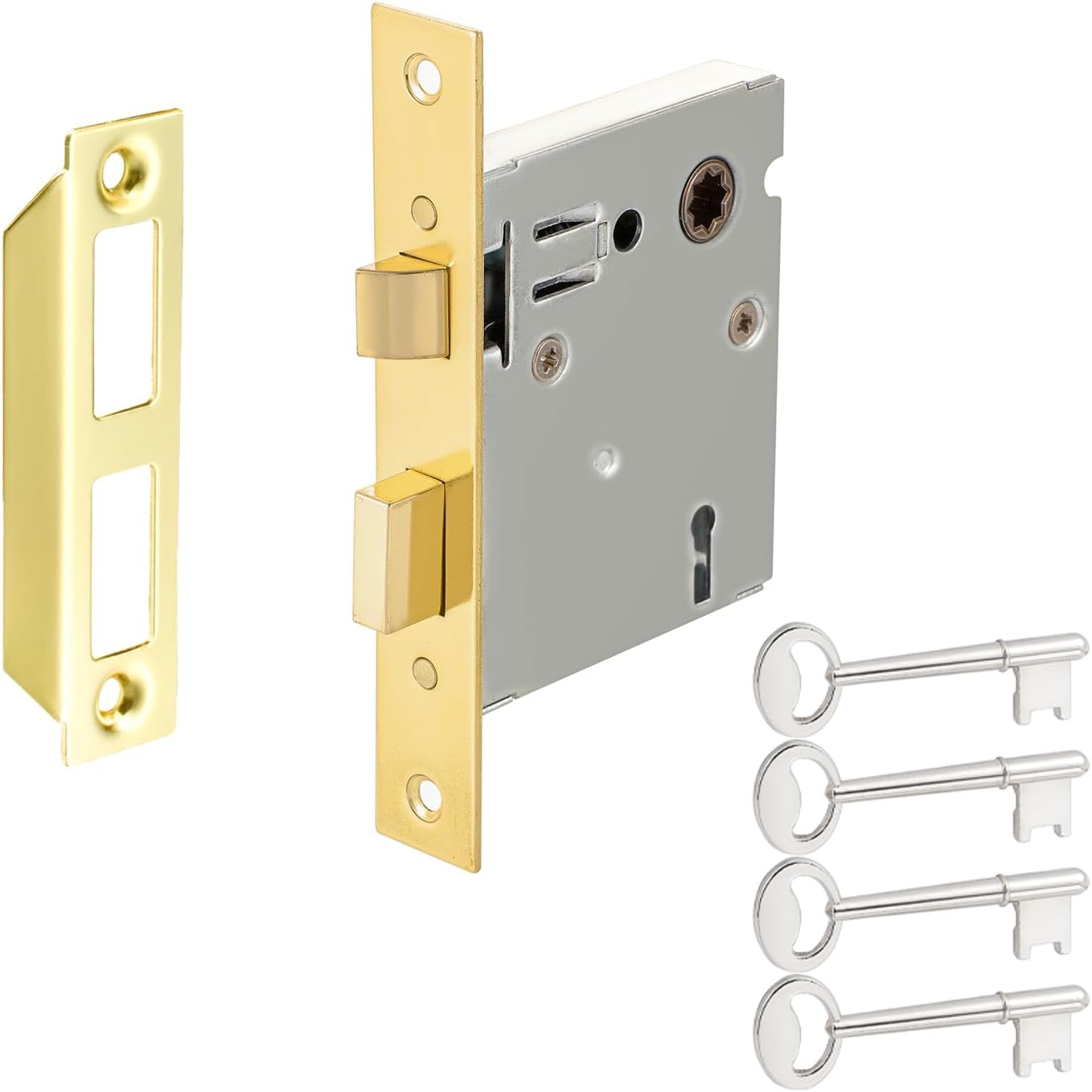 SENY Mortise Lock Body Replacement with Skeleton Keys