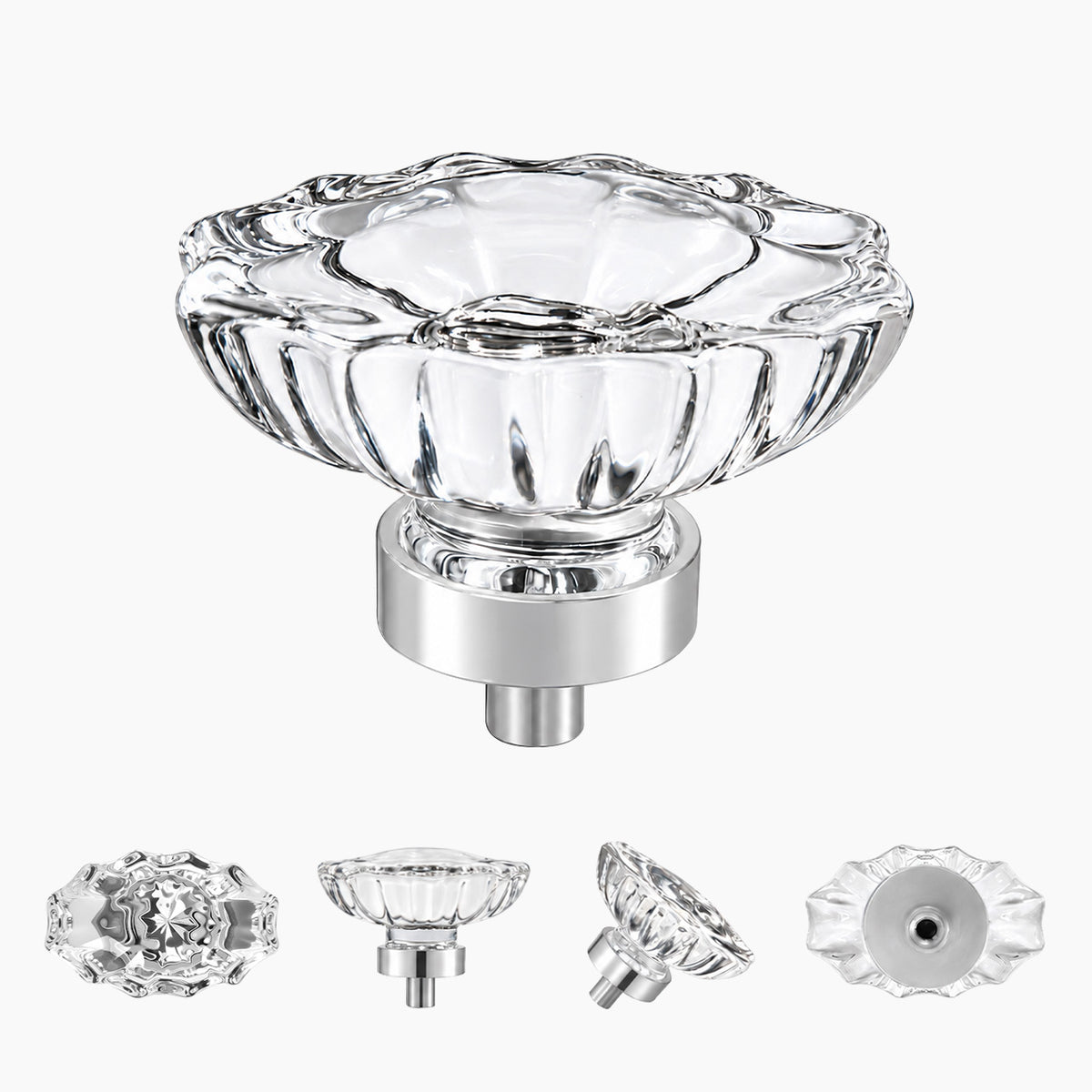 SENY Oval Crystal Cabinet Knobs – Glass Drawer Knobs