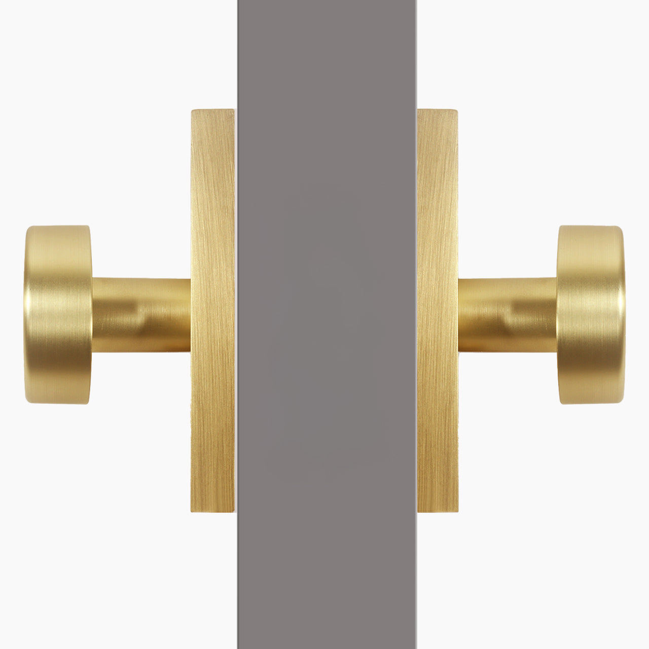 antique brass door knob set