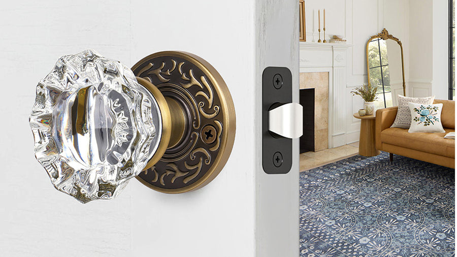 SENY Vintage Round Door Knob Rosette Plates – Decorative Escutcheon Backplates for Mortise & Rim Locks applicable scenario