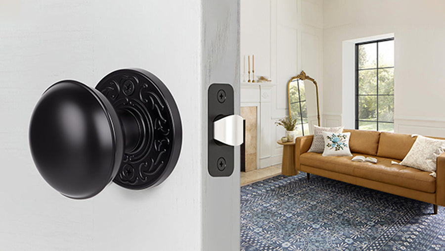SENY Vintage Round Door Knob Rosette Plates – Decorative Escutcheon Backplates for Mortise & Rim Locks applicable scenario
