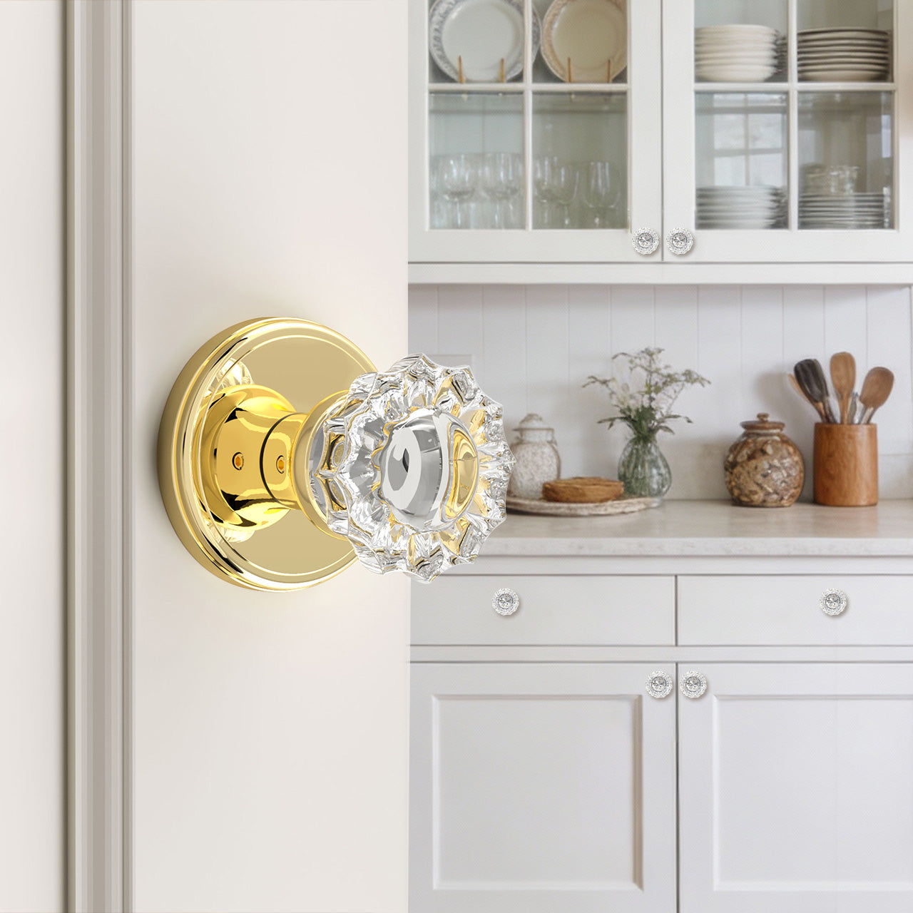 vintage gold door knobs