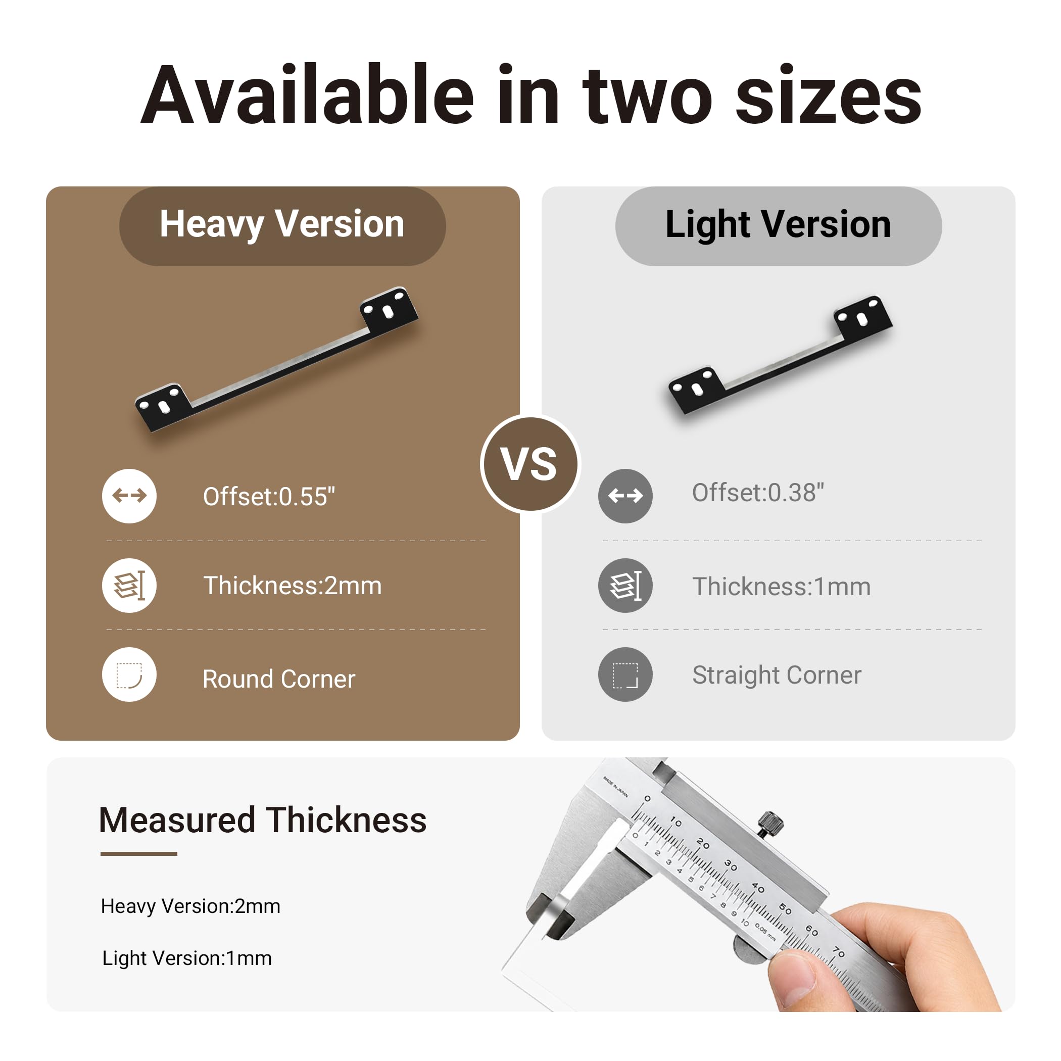 SENY Door Latch Guard Plate – Heavy Duty Door Latch Protector for Outswing Doors