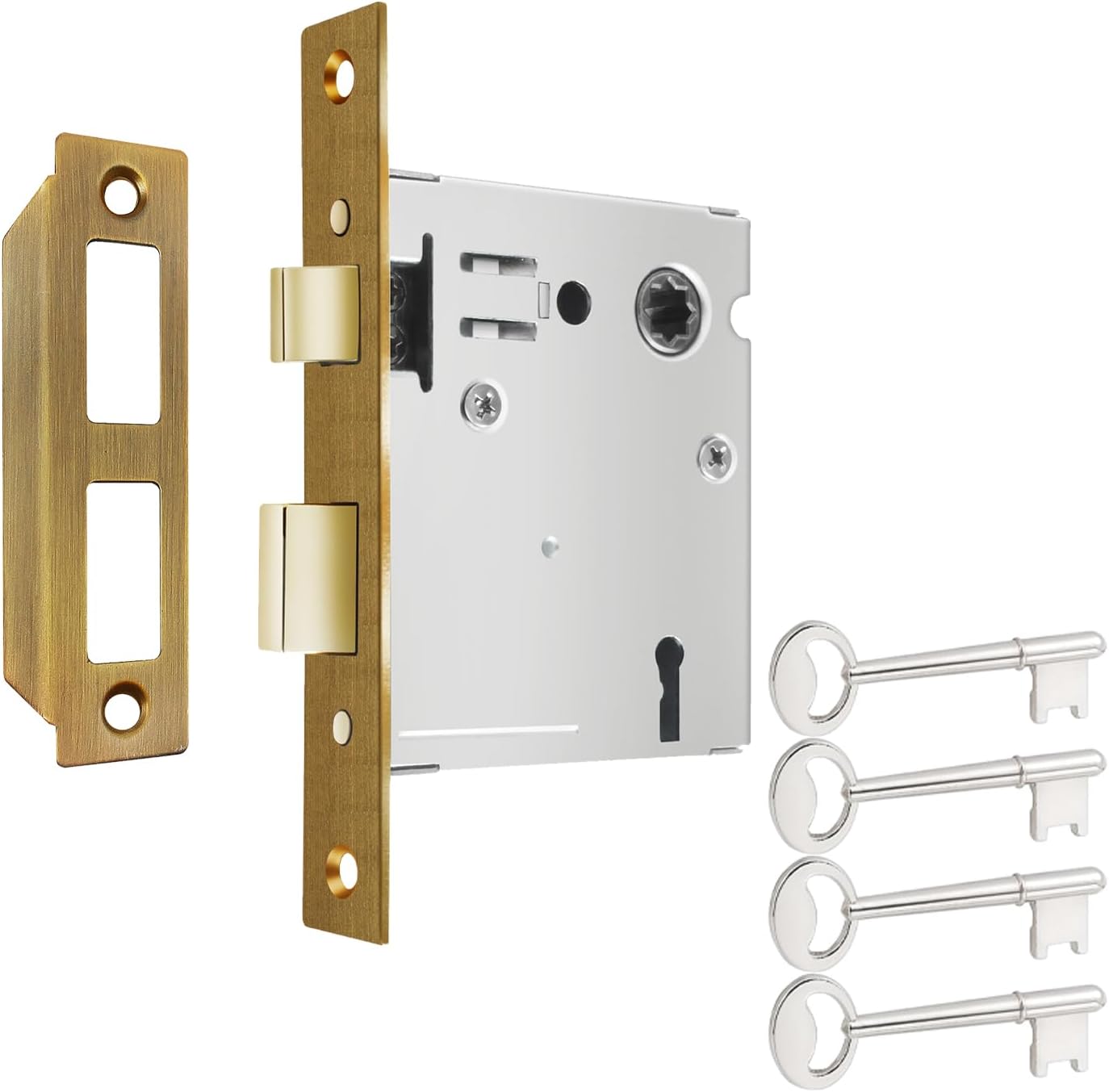 SENY Mortise Lock Body Replacement with Skeleton Keys
