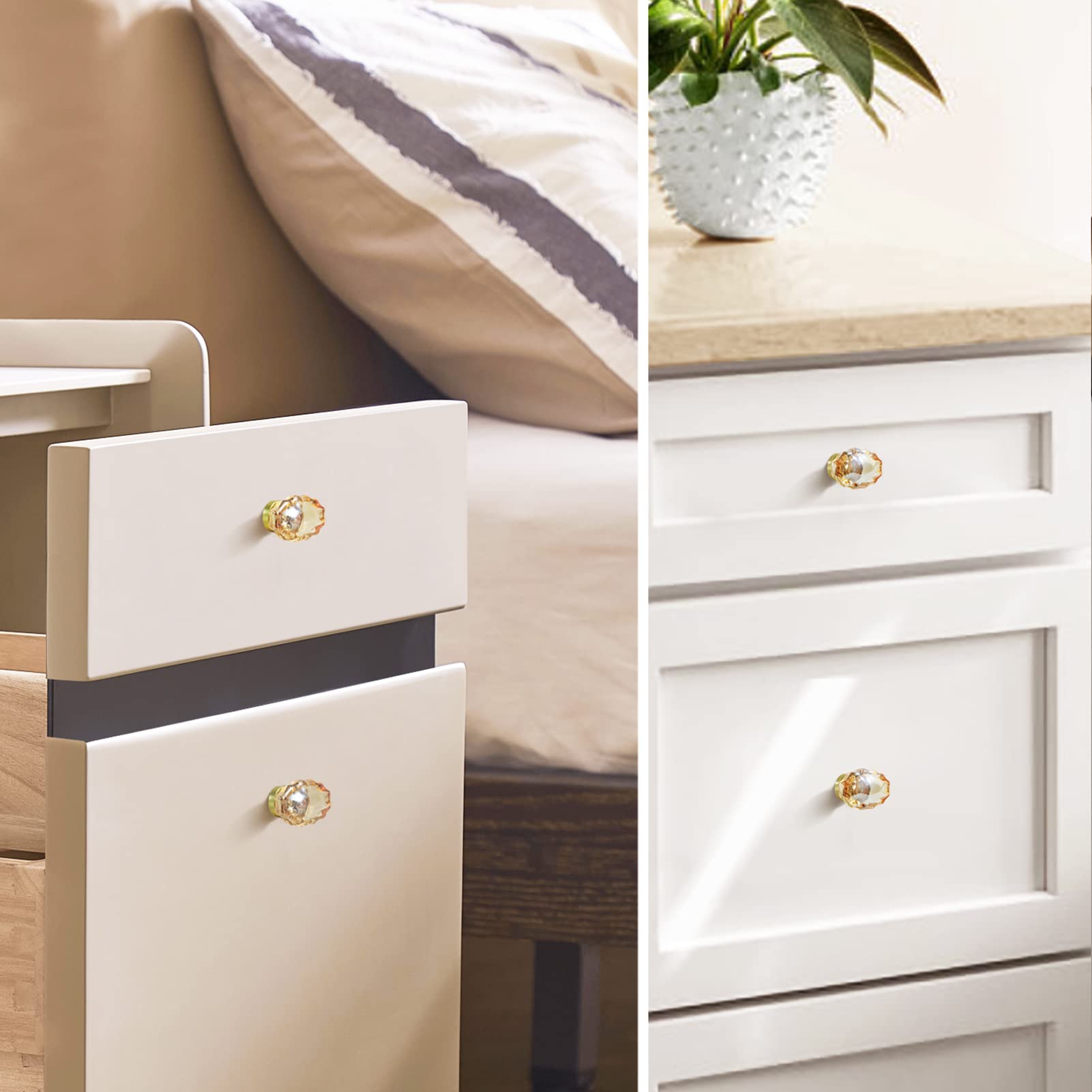 SENY Oval Crystal Cabinet Knobs – Glass Drawer Knobs