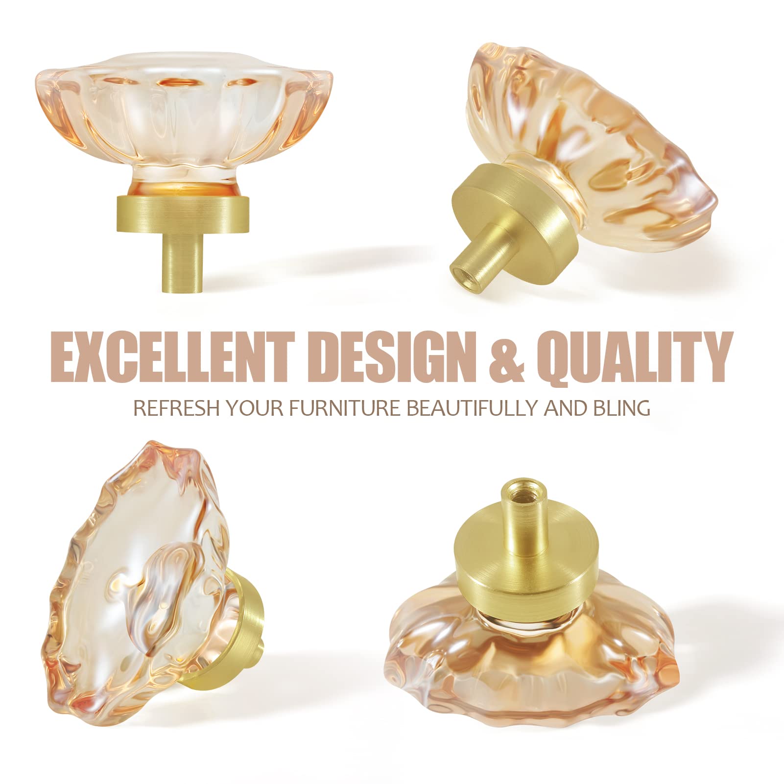 SENY Oval Crystal Cabinet Knobs – Glass Drawer Knobs