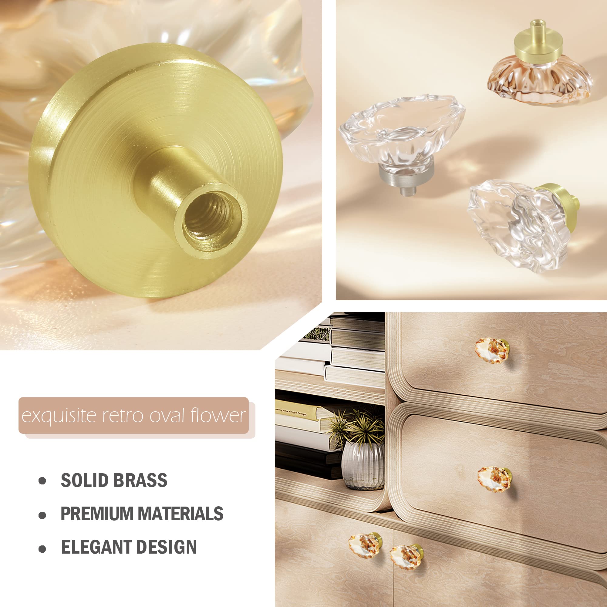 SENY Oval Crystal Cabinet Knobs – Glass Drawer Knobs