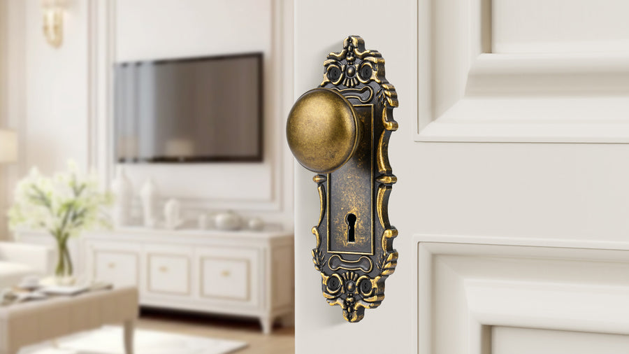 SENY Vintage Mortise Lock Set with Skeleton Key – Antique Exterior Front Door Lock applicable scenario