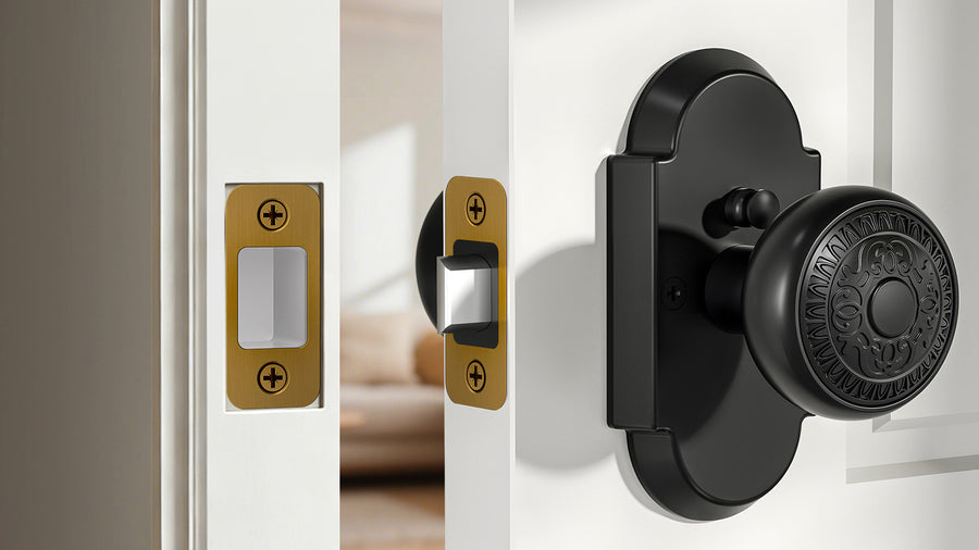 SENY Deadbolt Strike Plate Replacement – Door Latch Strike Plate for Misaligned Doors applicable scenario