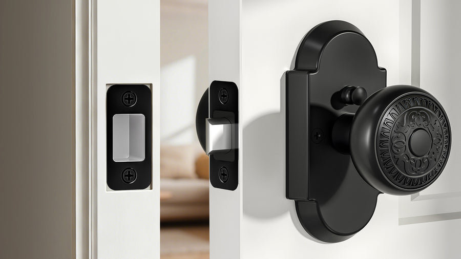 SENY Deadbolt Strike Plate Replacement – Door Latch Strike Plate for Misaligned Doors applicable scenario