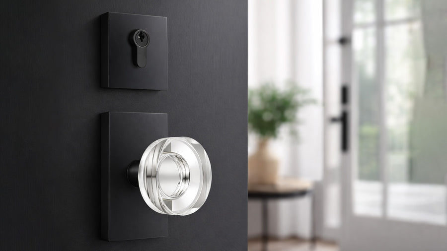 SENY Front Door Entry Set with Decorative Round Crystal Passage Knob & Deadbolt applicable scenario