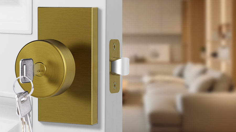 SENY Interior Door Knobs with Locks – Keyed Alike Round Door Knob with Emergency Unlock applicable scenario