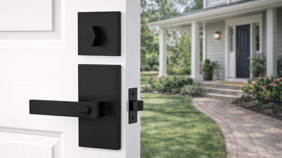 SENY Entry Door Lever Set with Deadbolt – Keyed Entry Handle, Keyed Alike Option applicable scenario