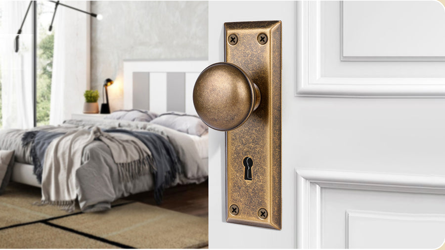SENY Mortise Lock Set Exterior Door with Skeleton Key – Vintage Front Door Lock applicable scenario