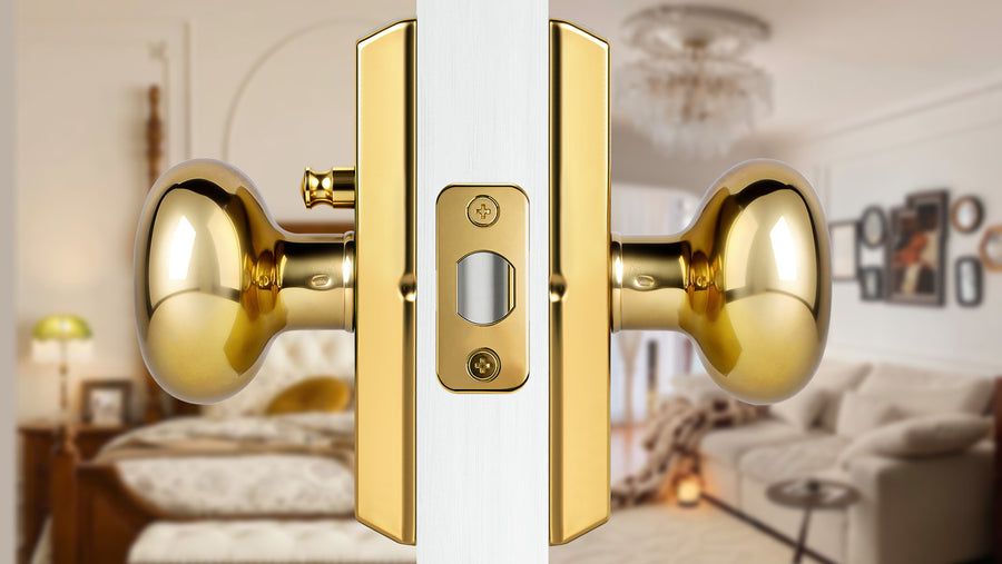 SENY Modern Vintage Interior Door Knobs – Round Door Knobs with Rectangular Rosette, Dummy, Passage & Privacy applicable scenario