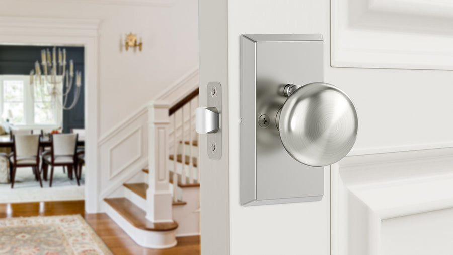 SENY Modern Vintage Interior Door Knobs – Round Door Knobs with Rectangular Rosette, Dummy, Passage & Privacy applicable scenario