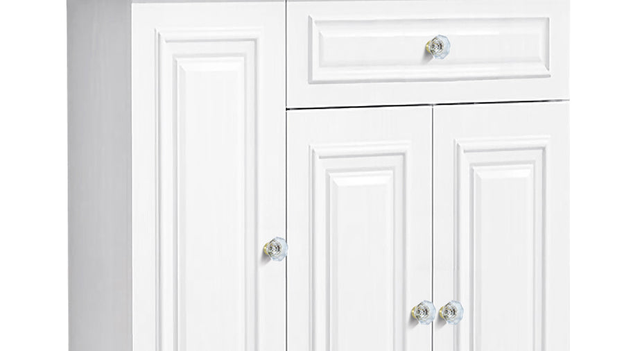 SENY Octagonal Mushroom Crystal Drawer Knobs – Clear Glass Cabinet Knobs with Matte Black Base (4 Pack) applicable scenario