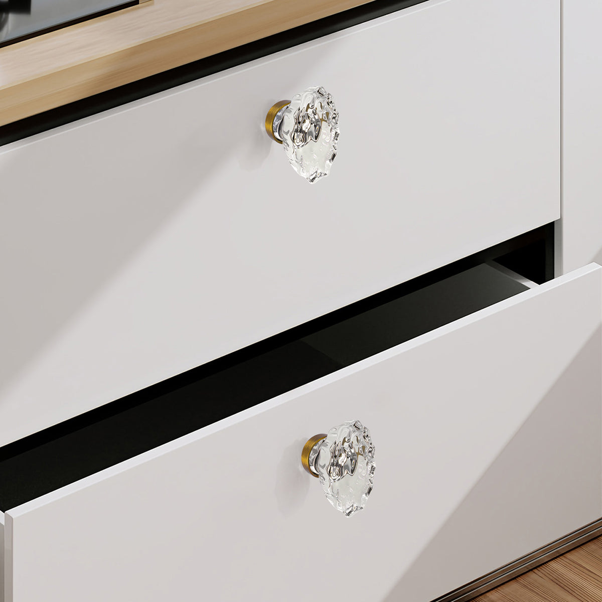 SENY Oval Crystal Cabinet Knobs – Glass Drawer Knobs