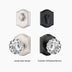 SENY Front Door Knob and Deadbolt Set – Vintage Floral Crystal Entry Door Lock Set - Seny Hardware