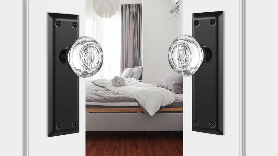 SENY Mortise Entry Lock Set with Embossed Crystal Knob – Decorative Front Door Lock applicable scenario