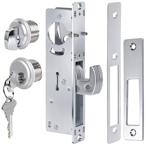 SENY Commercial Storefront Door Mortise Lock – 1-1/8" Backset Hook & Swing Bolt