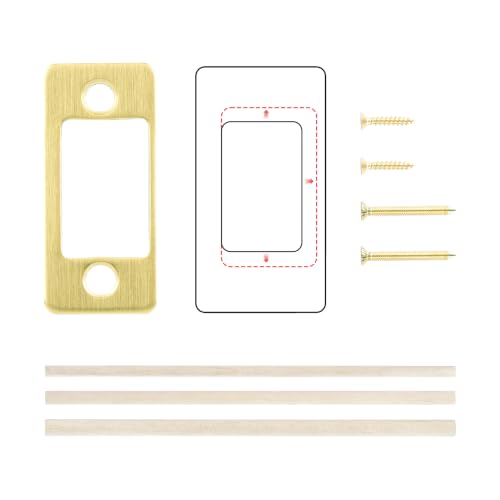 Seny Deadbolt Restorer Strike Plate – Adjustable Repair Plate for Misaligned Door Locks