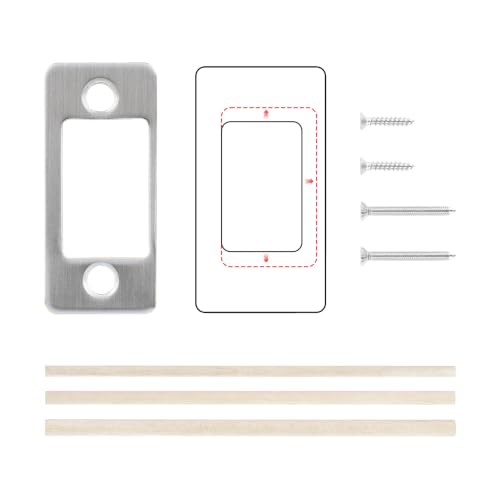 Seny Deadbolt Restorer Strike Plate – Adjustable Repair Plate for Misaligned Door Locks