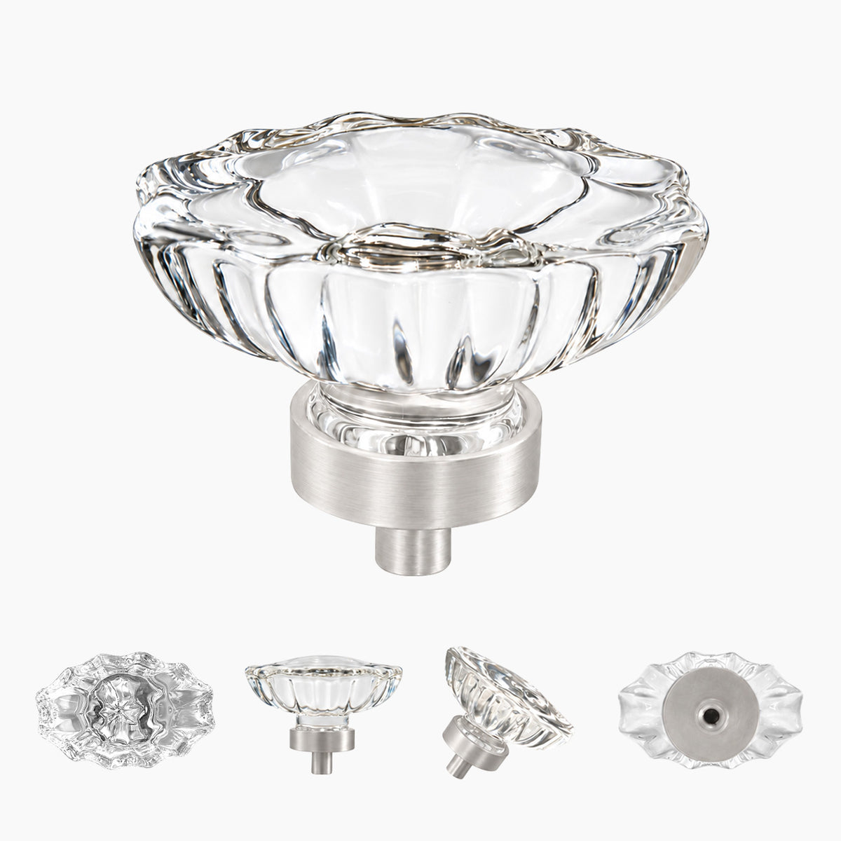 SENY Oval Crystal Cabinet Knobs – Glass Drawer Knobs