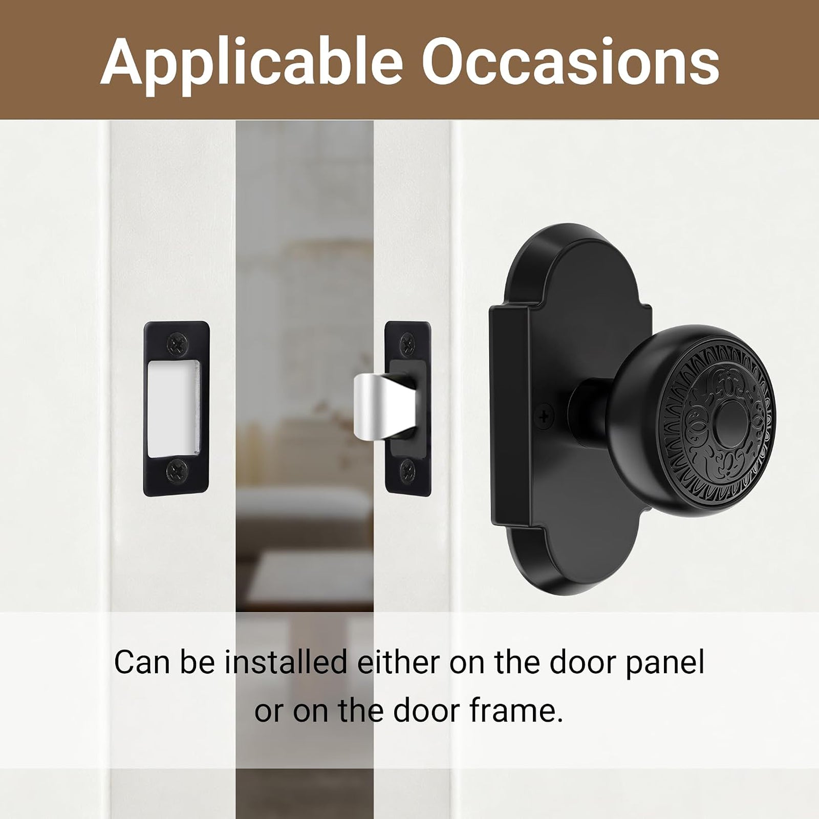 Seny Deadbolt Restorer Strike Plate – Adjustable Repair Plate for Misaligned Door Locks