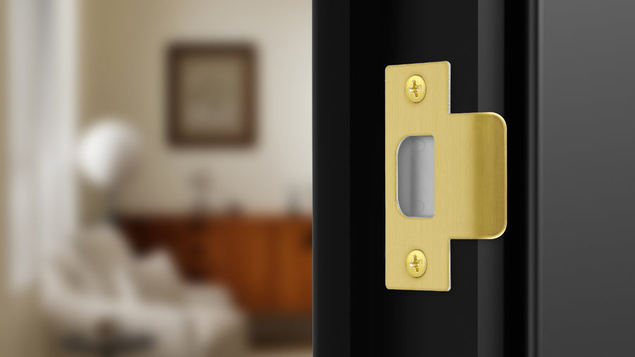 SENY T-Shape Door Strike Plate with Dust Box – Door Frame Repair Kit for Interior & Exterior Doors applicable scenario