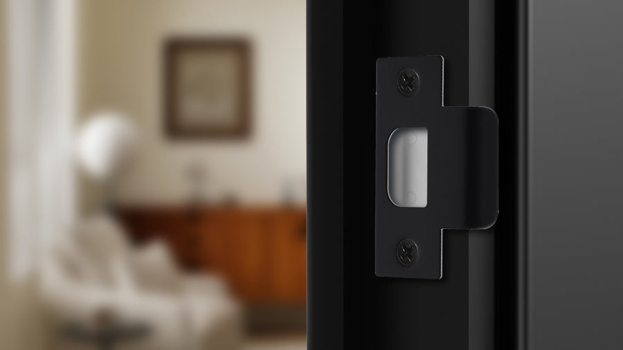 SENY T-Shape Door Strike Plate with Dust Box – Door Frame Repair Kit for Interior & Exterior Doors applicable scenario