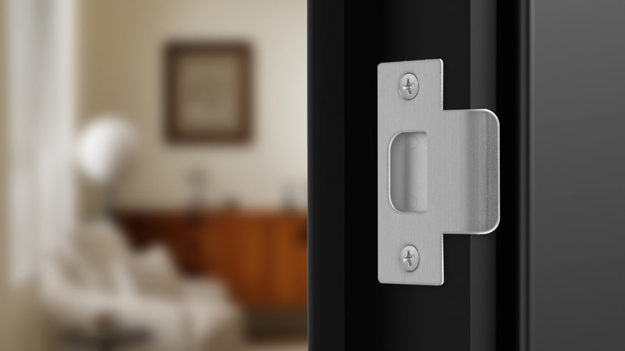 SENY T-Shape Door Strike Plate with Dust Box – Door Frame Repair Kit for Interior & Exterior Doors applicable scenario