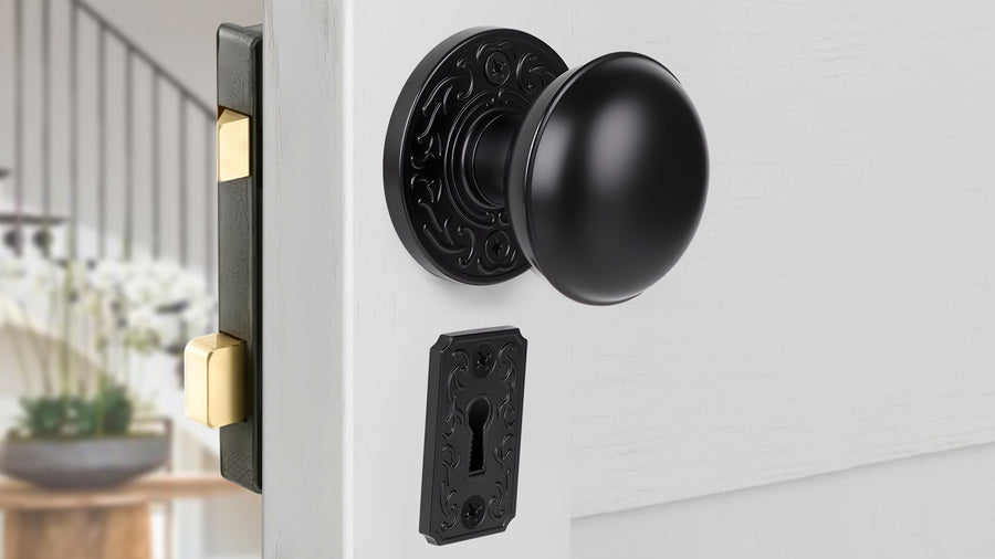 SENY Vintage Keyhole Door Escutcheon Plates – Decorative Backplates for Mortise & Rim Lock Hardware applicable scenario