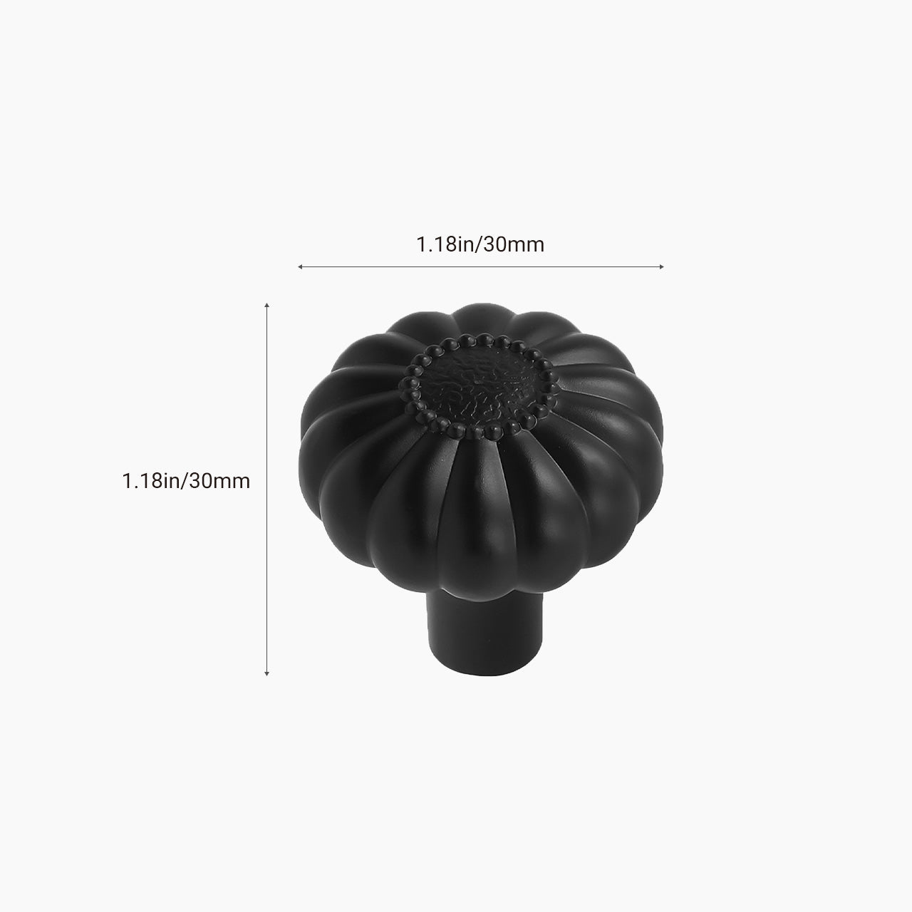 black kitchen hardware knobs