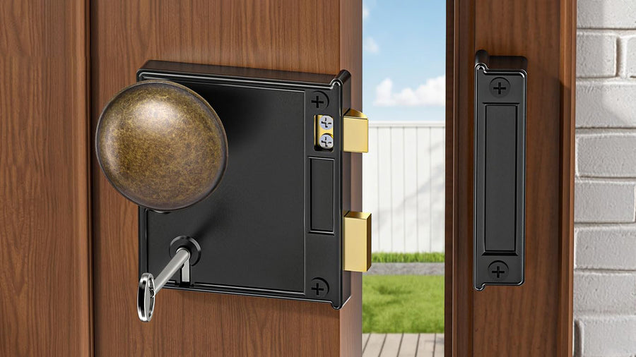 SENY Vintage Rim Lock Set with Door Knobs & Skeleton Key applicable scenario