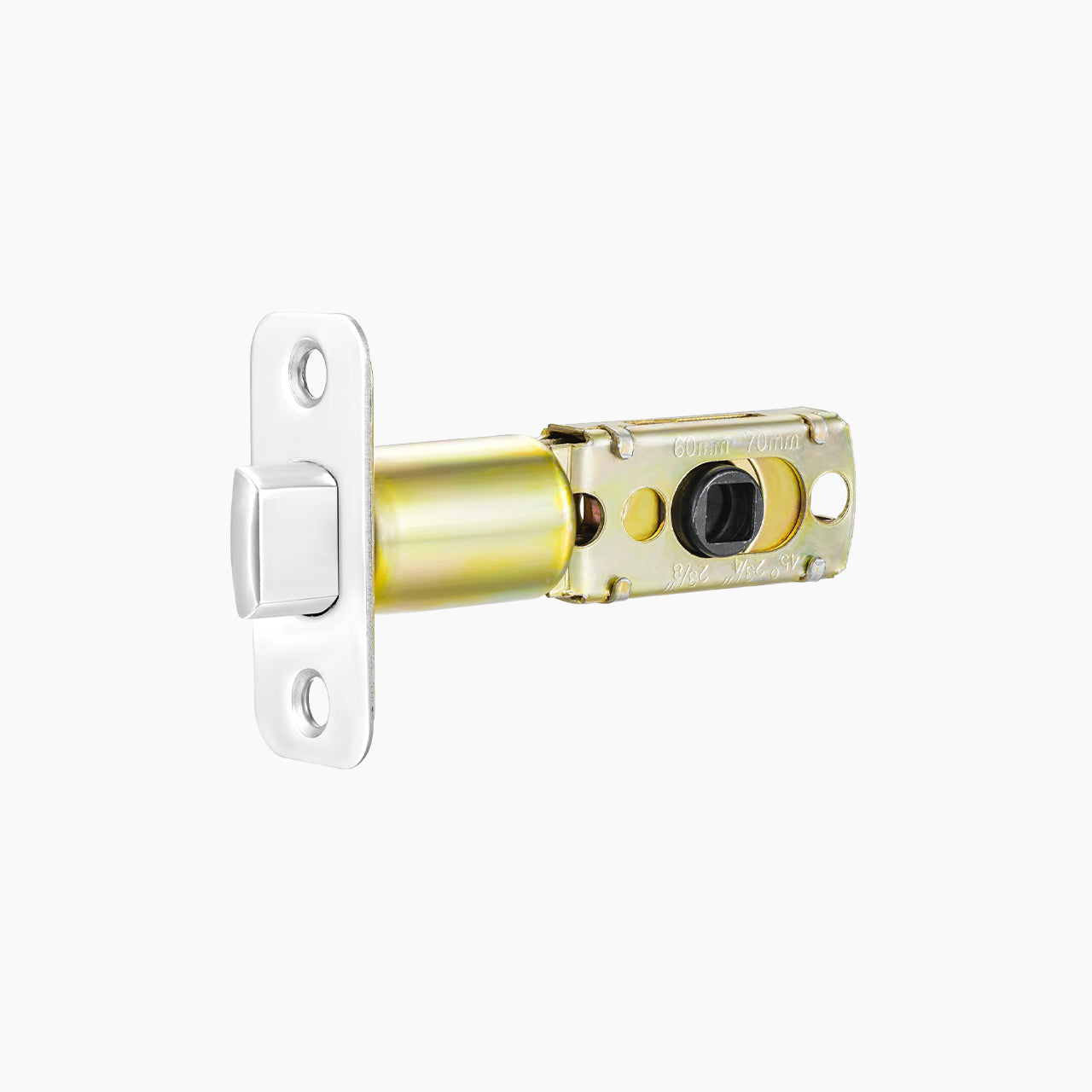 SENY Adjustable Door Latch 60–70mm with 45° Turning Angle – Replacement Deadlatch for Interior & Entry Doors