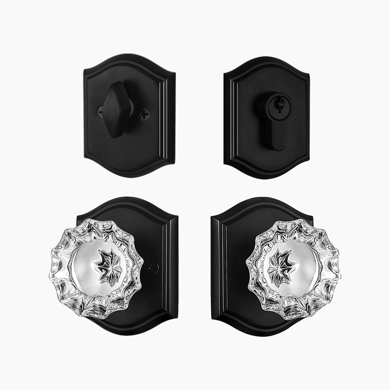 antique glass door knobs