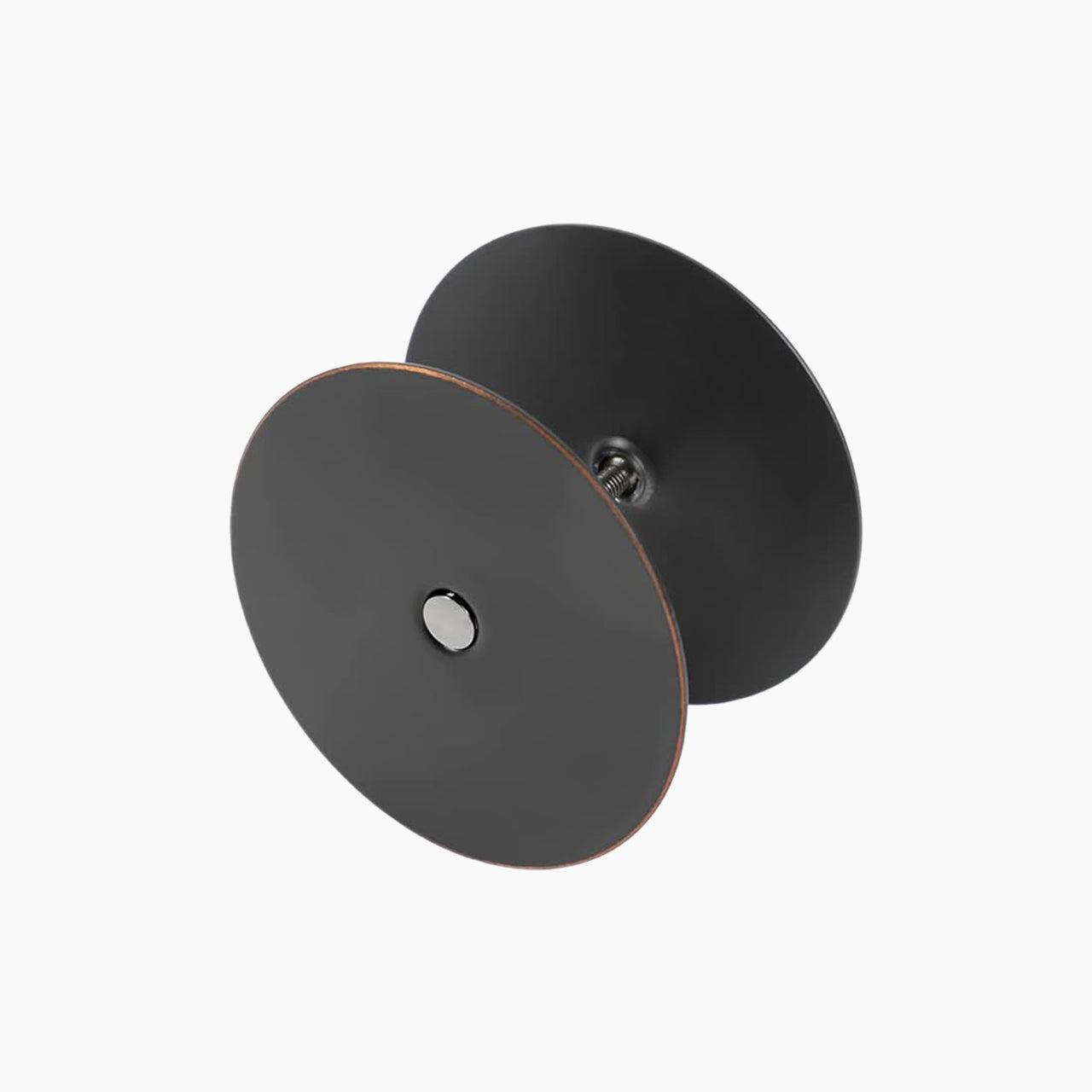 SENY Door Hole Cover Plate – Round Metal Deadbolt Hole Filler for Interior & Exterior Doors (2-5/8")