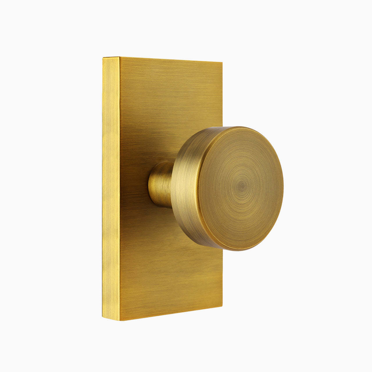 Backplate dummy door knobs antique brass finish SENY
