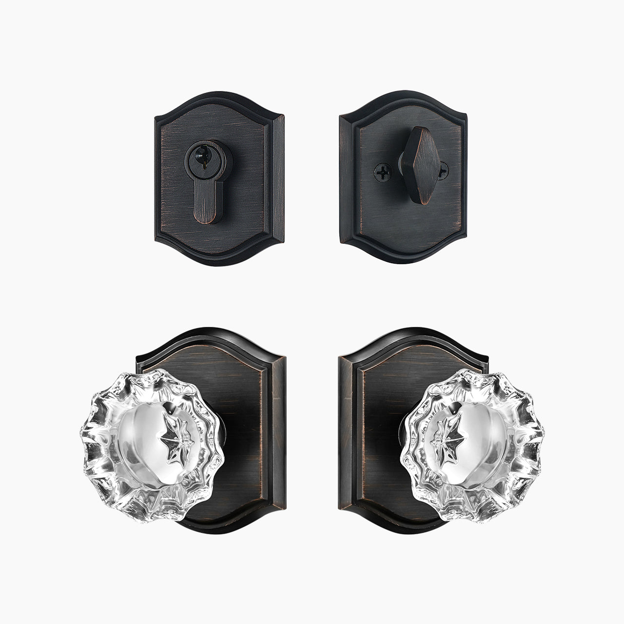 black door knobs