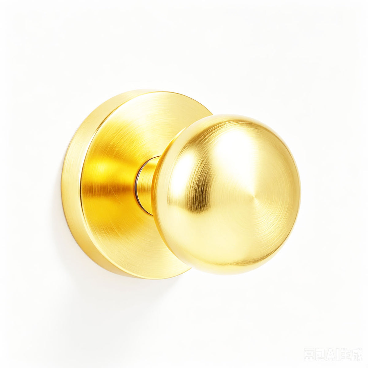 SENY Contemporary Interior Door Knobs with Mushroom Metal Knob & Round Rosette