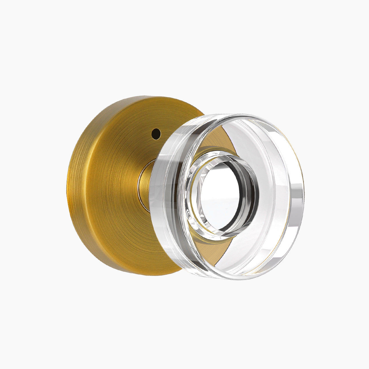 crystal interior door knob with decorative glass knob and rosette SENY