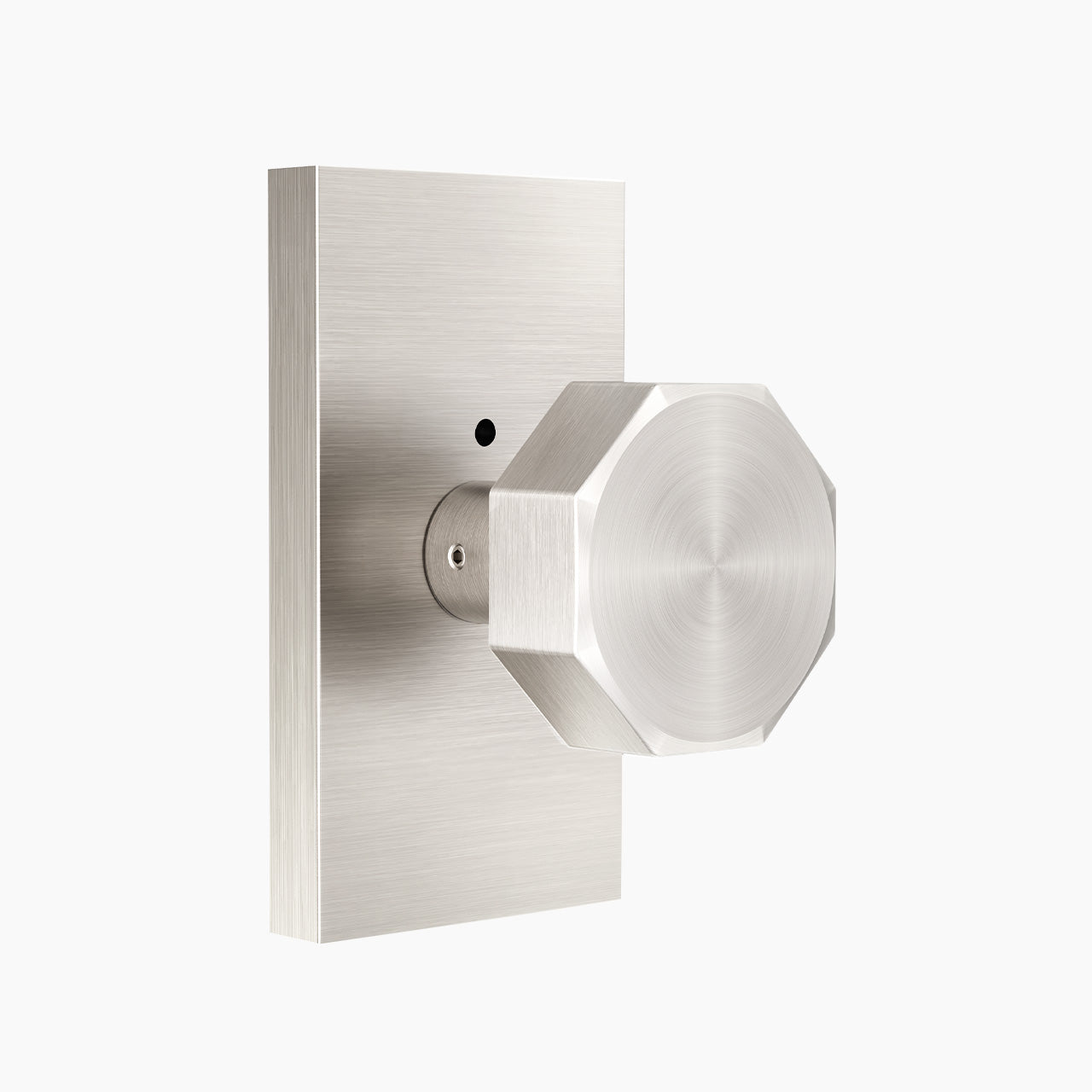 Decorative door knobs satin nickel privacy function with octagon metal knob SENY