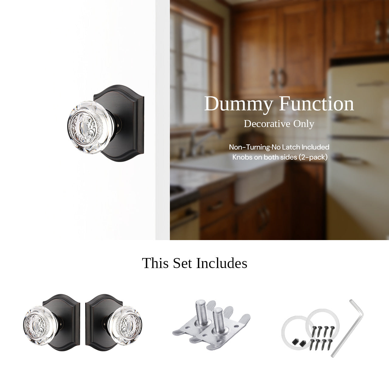 decorative glass door knobs dummy function decorative use SENY