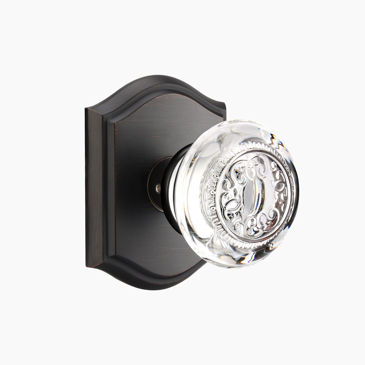 decorative glass door knobs oil rubbed bronze dummy SENY