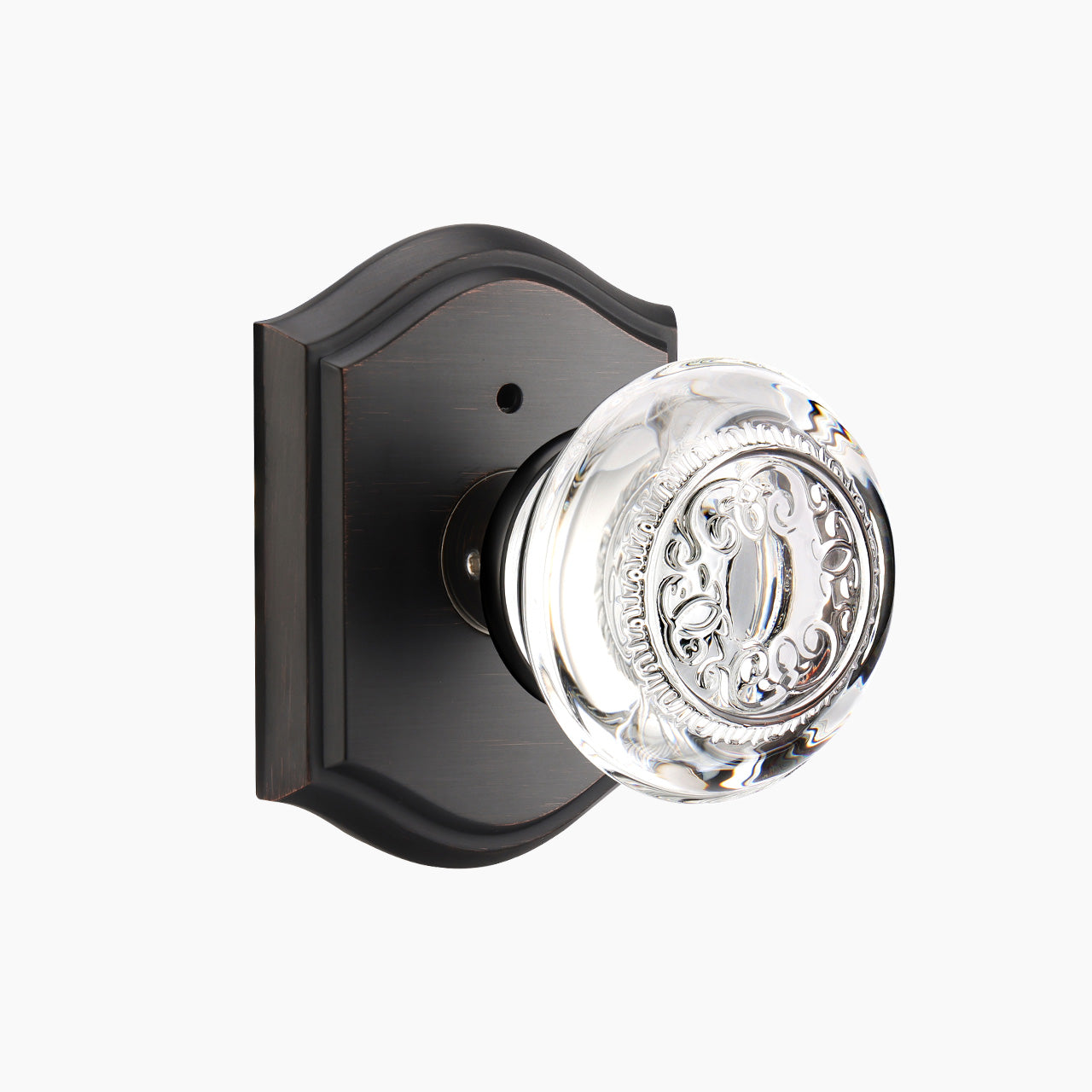 decorative glass door knobs oil rubbed bronze privacy SENY